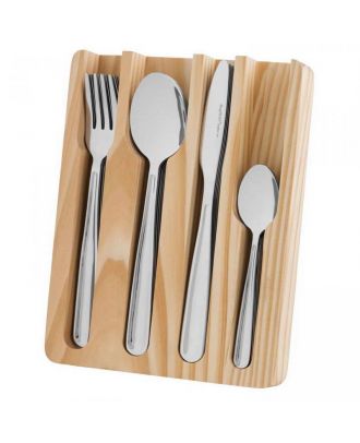 Essentials - Sereno 25Pc Stainless Steel Flatware Set