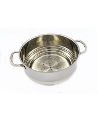 Stainless Steel Pasta Strainer Silver 20/24 Cm - Essentials