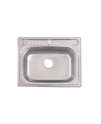 Stainless Steel Kitchen Sink With Drains Kit 66X51 Cm