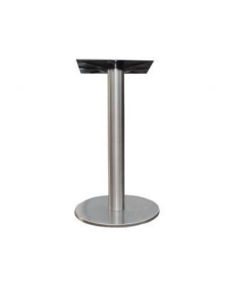 Round Table Base In Matt Stainless Steel